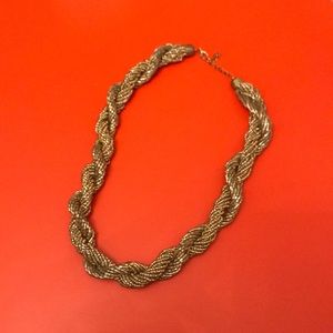 Gold sequin necklace